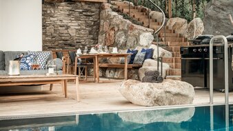 Alpin Modern Terrasse mit Pool | © Ingenieurbüro Germann GmbH